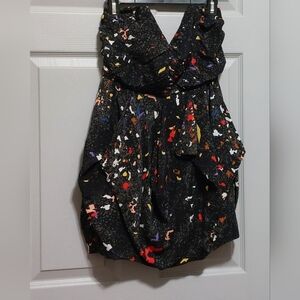 Twinkle By Wenlan Strapless Silk Dress Size 6